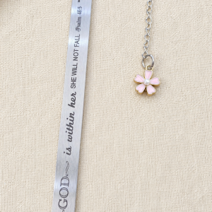 Psalm 46:5 Christian Bookmark with Flower | Humble Hopes