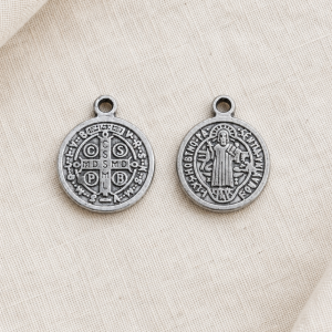Saint Benedict Medal Pendant – Silver-Tone Catholic Gift | Humble Hopes