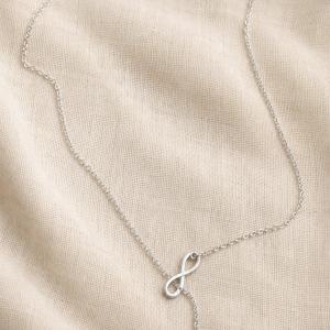 Silver Infinity Cross Necklace | Christian Faith Gift