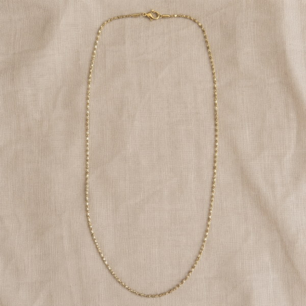 Gold-Tone Singapore Twist Necklace Chain with Lobster Clasp | Sparkling Pendant Chain South Africa